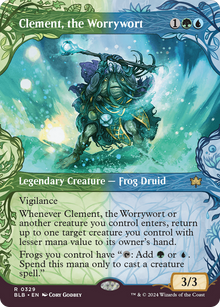 {@R} Clement, the Worrywort (Showcase) [Bloomburrow][BLB 329]