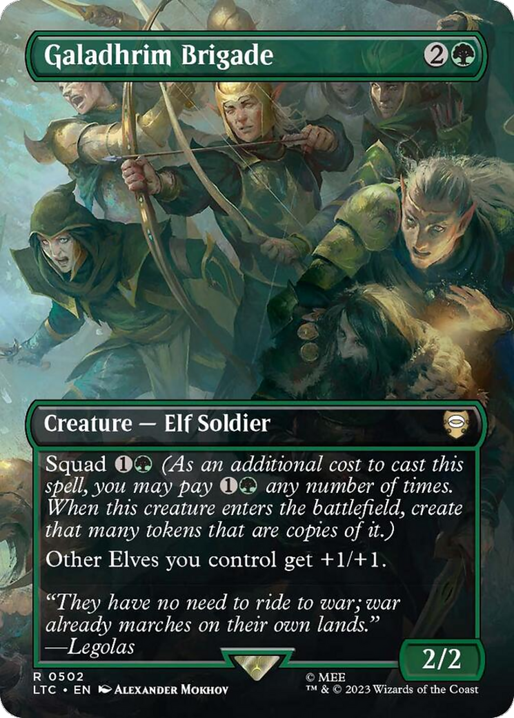 {R} Galadhrim Brigade (Borderless) [The Lord of the Rings: Tales of Middle-Earth Commander][LTC 502]