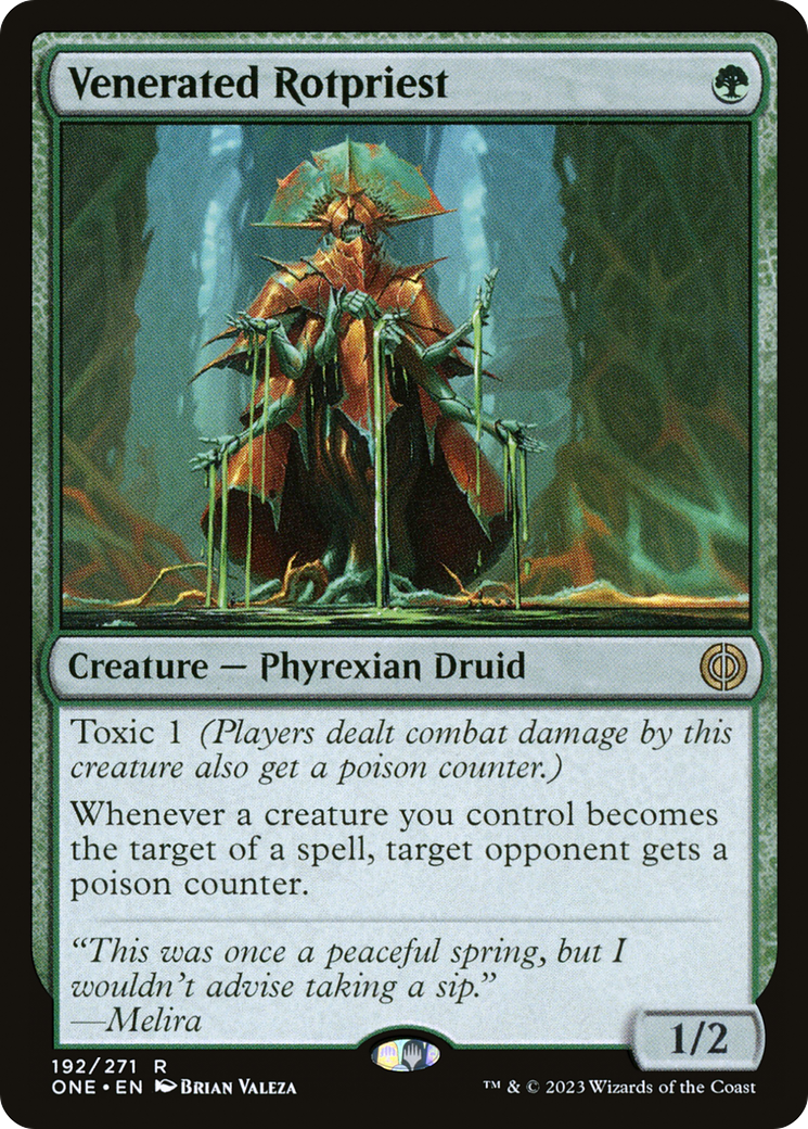 {R} Venerated Rotpriest [Phyrexia: All Will Be One][ONE 192]