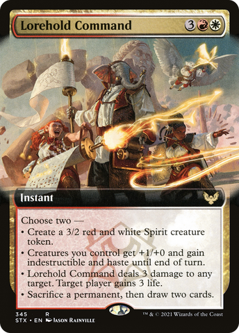 {R} Lorehold Command (Extended Art) [Strixhaven: School of Mages][STX 345]