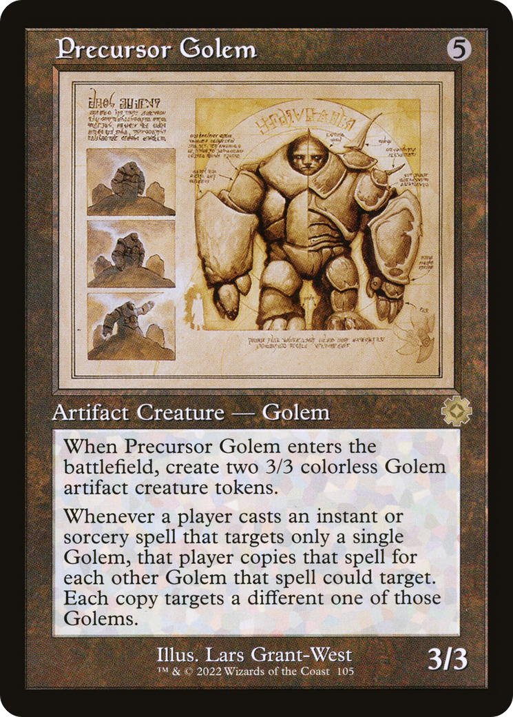 {R} Precursor Golem (Retro Schematic) [The Brothers' War Retro Artifacts][BRR 105]
