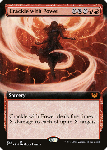 {R} Crackle with Power (Extended Art) [Strixhaven: School of Mages][STX 308]