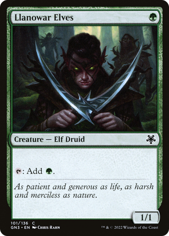 {C} Llanowar Elves [Game Night 2022][GN3 101]