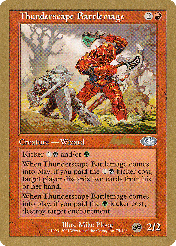{C} Thunderscape Battlemage (Brian Kibler) (SB) [World Championship Decks 2002][GB WC02 BK75SB]