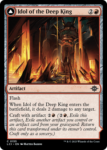 {@C} Idol of the Deep King // Sovereign's Macuahuitl [The Lost Caverns of Ixalan][LCI 155]