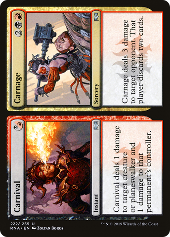{C} Carnival // Carnage [Ravnica Allegiance][RNA 222]
