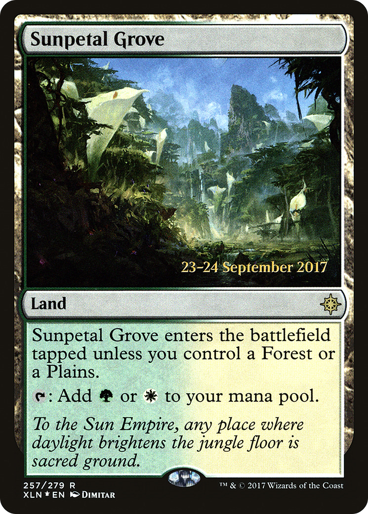 {R} Sunpetal Grove [Ixalan Prerelease Promos][PR XLN 257]