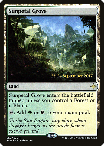 {R} Sunpetal Grove [Ixalan Prerelease Promos][PR XLN 257]