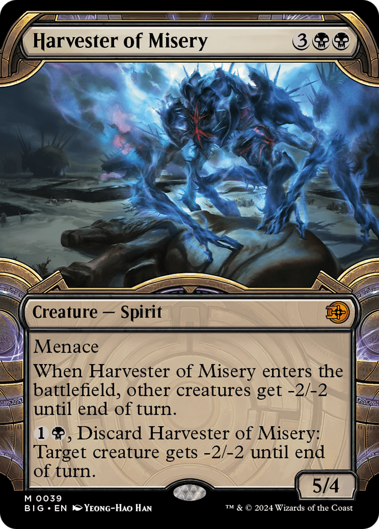 {@R} Harvester of Misery (Showcase) [Outlaws of Thunder Junction: The Big Score][BIG 039]