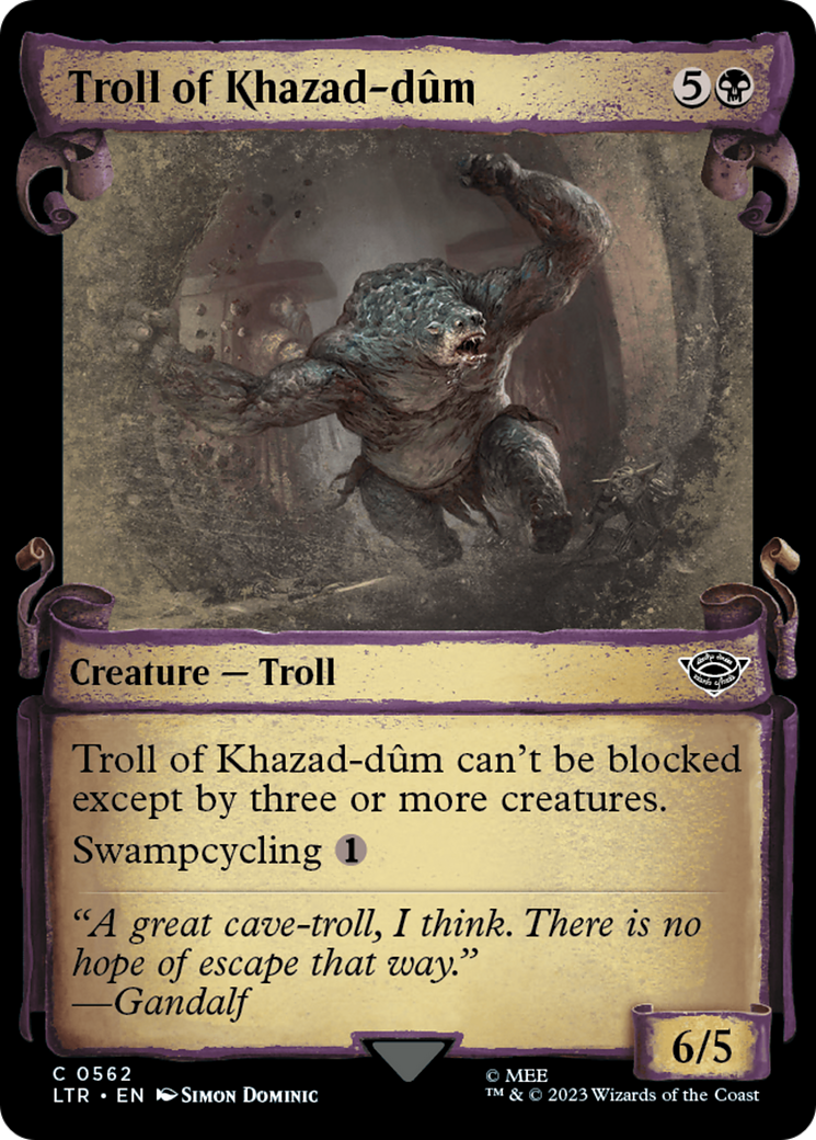 {C} Troll of Khazad-dum [The Lord of the Rings: Tales of Middle-Earth Showcase Scrolls][LTR 562]
