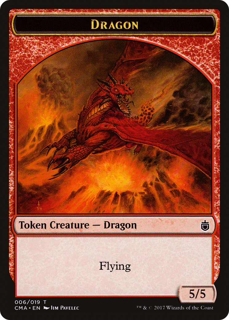 {T} Dragon Token [Commander Anthology Tokens][TCMA 006]