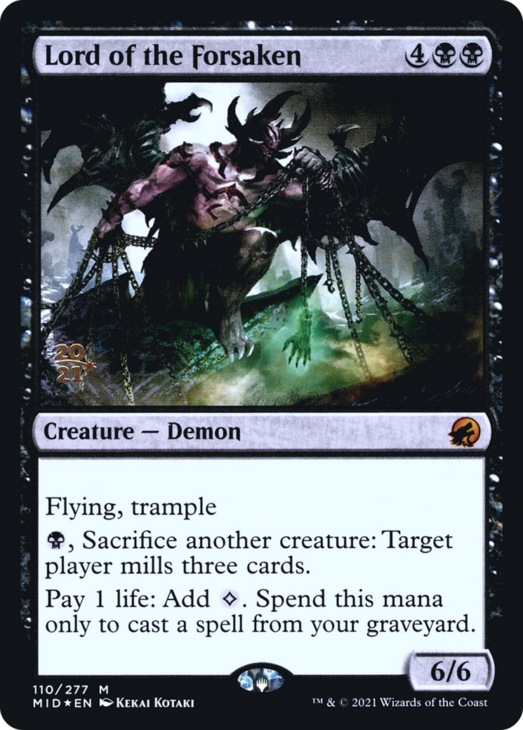 {R} Lord of the Forsaken [Innistrad: Midnight Hunt Prerelease Promos][PR MID 110]
