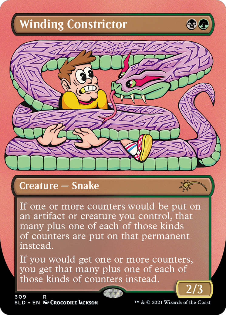 Winding Constrictor [SLD-309]  (Borderless) Etched Foil