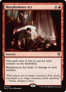 {R} Blasphemous Act [Aetherdrift Commander][DRC 101]