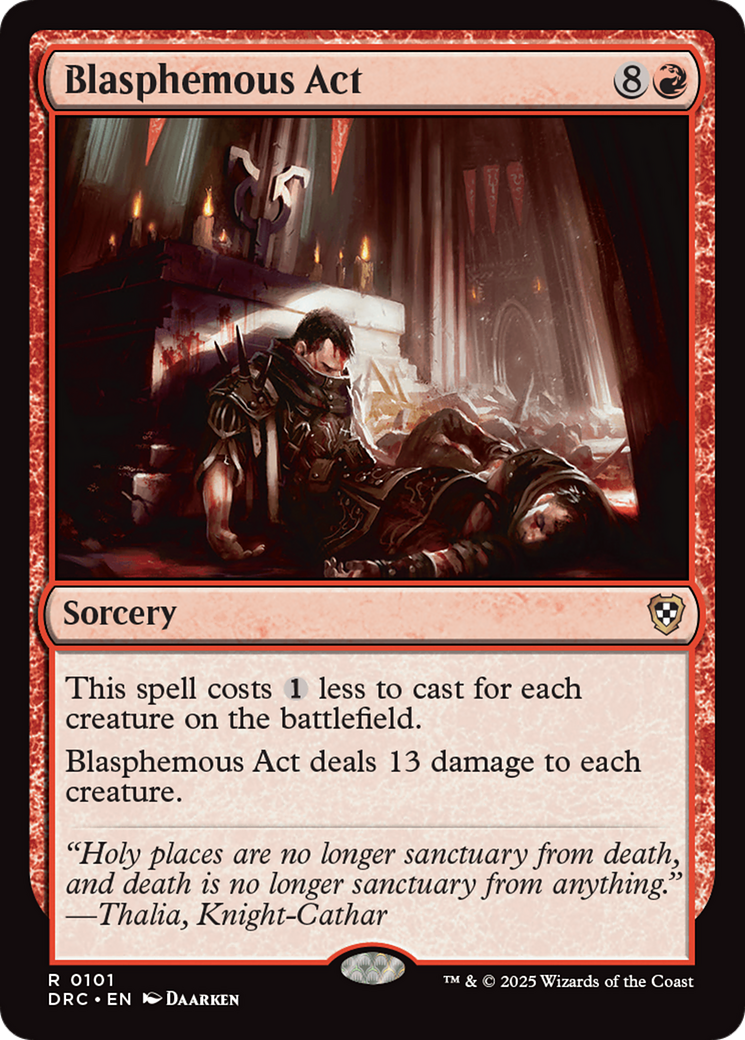 {R} Blasphemous Act [Aetherdrift Commander][DRC 101]