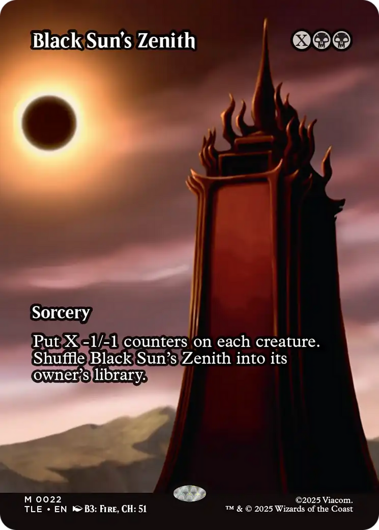 {@@ TLE R} Black Sun's Zenith (Borderless) [Avatar: The Last Airbender: Eternal-Legal] [TLE 022]