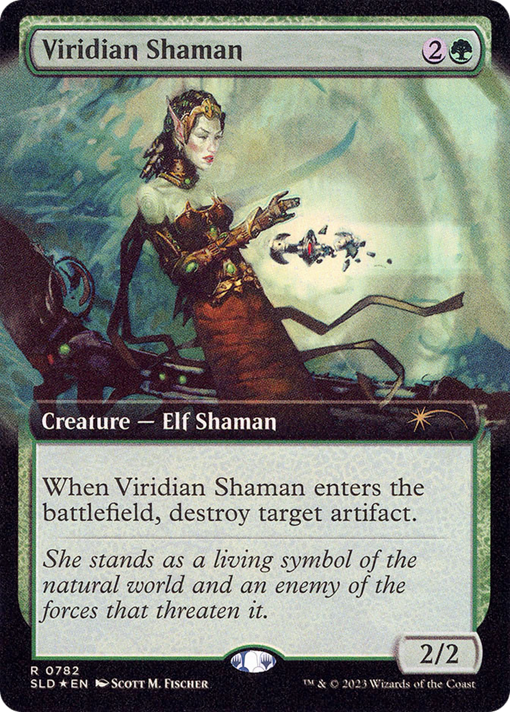 {R} Viridian Shaman (Extended Art) [Secret Lair Drop Series][SLD 782]