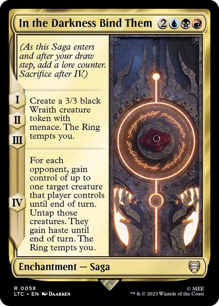 {R} In the Darkness Bind Them [The Lord of the Rings: Tales of Middle-Earth Commander][LTC 058]
