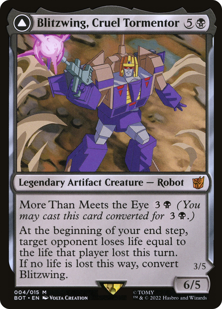 {R} Blitzwing, Cruel Tormentor // Blitzwing, Adaptive Assailant [Transformers][BOT 004]