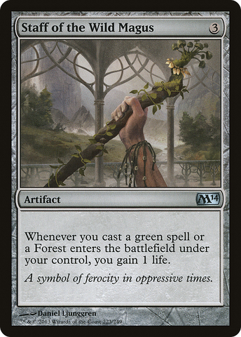 {C} Staff of the Wild Magus [Magic 2014][M14 223]