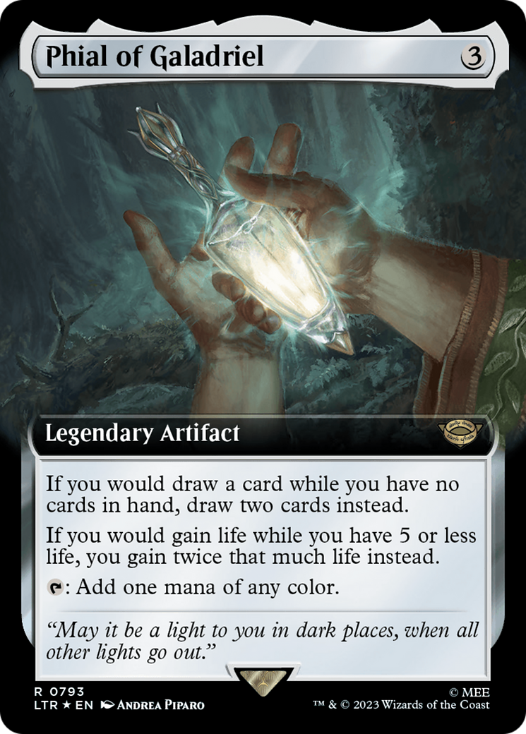 {R} Phial of Galadriel (Extended Art) (Surge Foil) [The Lord of the Rings: Tales of Middle-Earth][LTR 793]