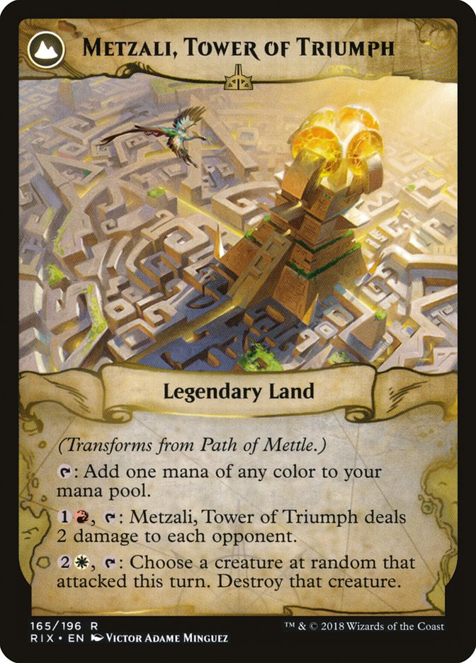 {R} Path of Mettle // Metzali, Tower of Triumph [Rivals of Ixalan][RIX 165]