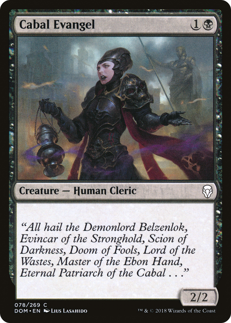 {C} Cabal Evangel [Dominaria][DOM 078]