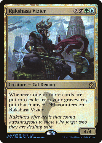 {R} Rakshasa Vizier (Intro Pack) [Khans of Tarkir Promos][PA KTK 193]