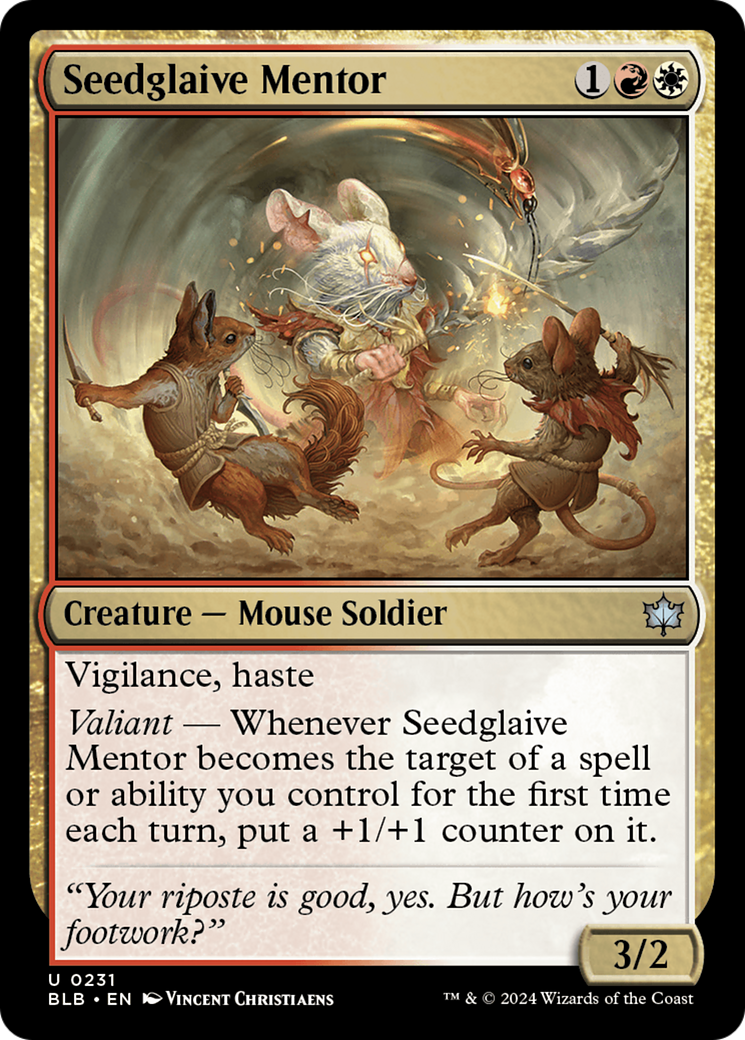 {@C} Seedglaive Mentor [Bloomburrow][BLB 231]