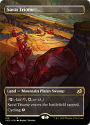 {R} Savai Triome (Borderless Alternate Art) [Ikoria: Lair of Behemoths][IKO 312]
