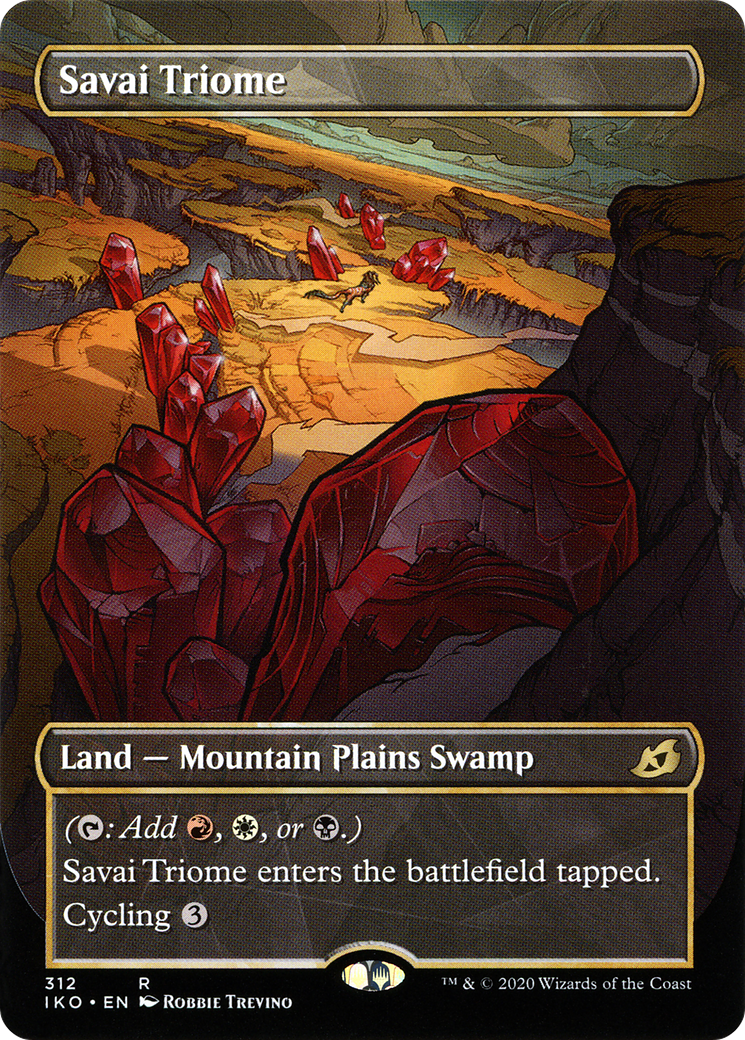 {R} Savai Triome (Borderless Alternate Art) [Ikoria: Lair of Behemoths][IKO 312]