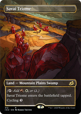 {R} Savai Triome (Borderless Alternate Art) [Ikoria: Lair of Behemoths][IKO 312]
