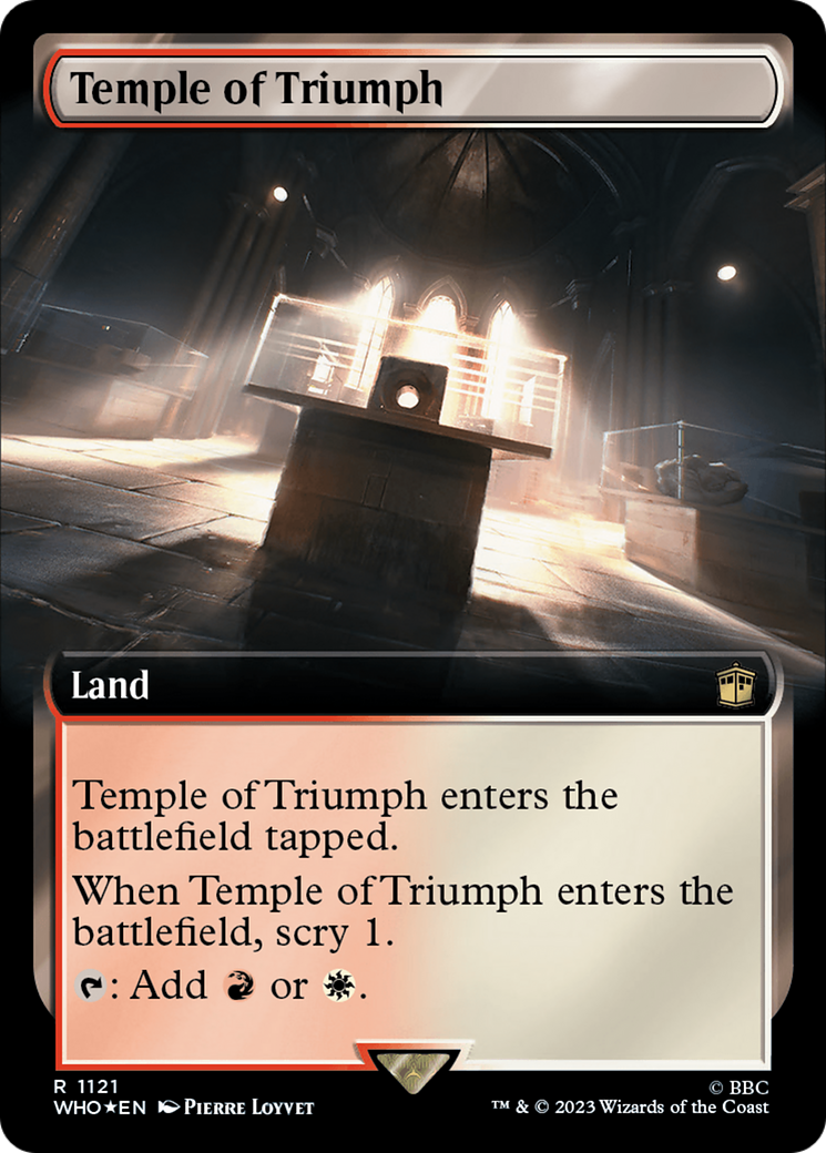 {R} Temple of Triumph (Extended Art) (Surge Foil) [Doctor Who][WHO 1121]