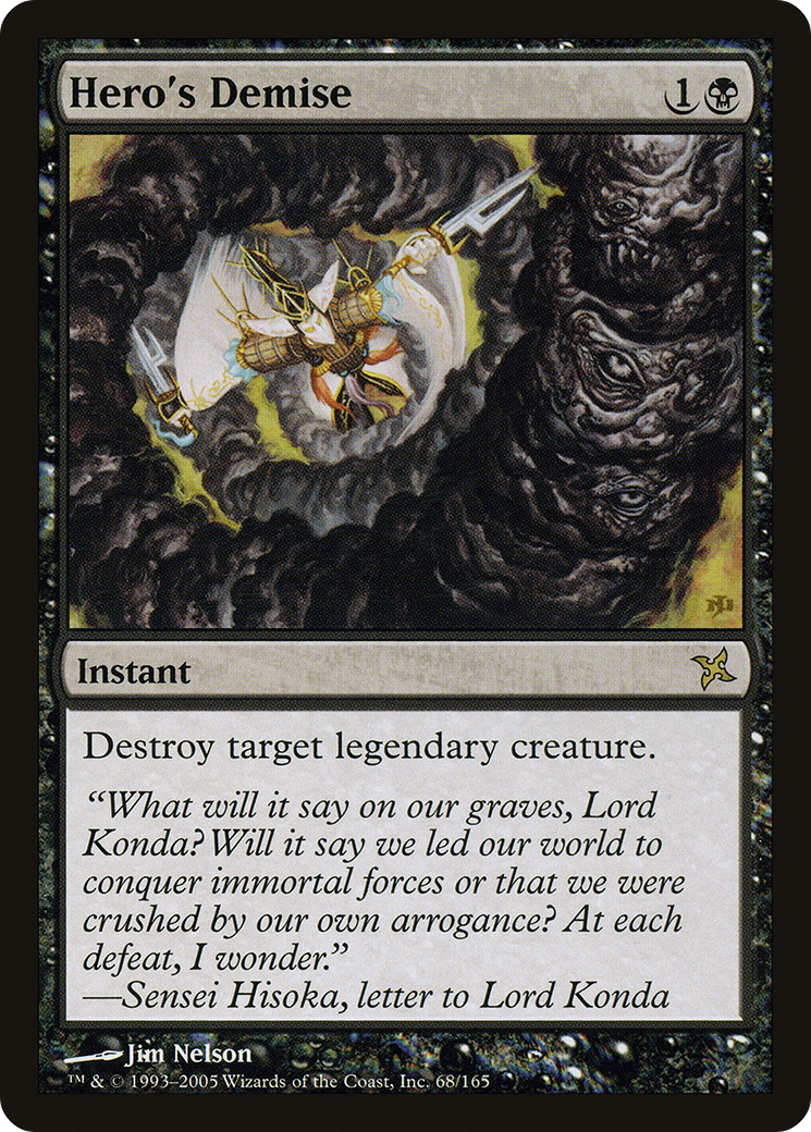 {R} Hero's Demise [Betrayers of Kamigawa][BOK 068]