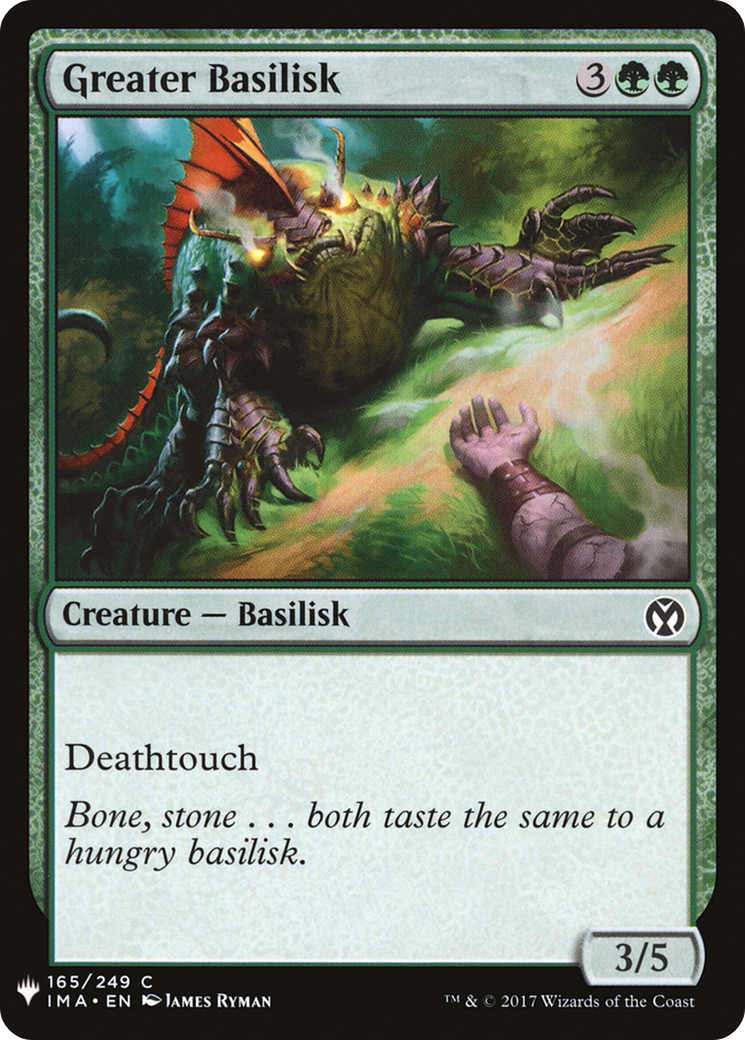 {C} Greater Basilisk [Mystery Booster][LS IMA 165]