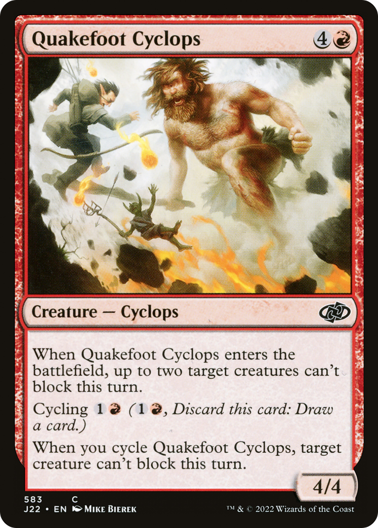 {C} Quakefoot Cyclops [Jumpstart 2022][J22 583]