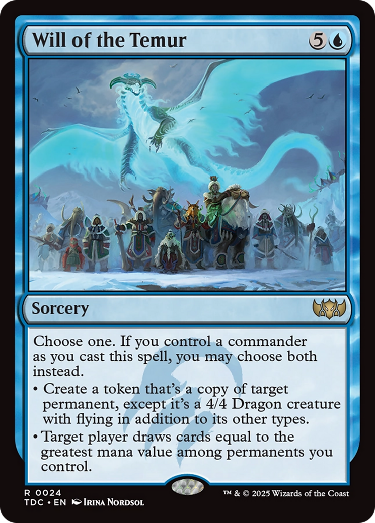 {R} Will of the Temur [Tarkir: Dragonstorm Commander][TDC 024]