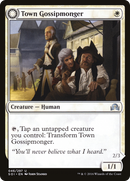 {C} Town Gossipmonger // Incited Rabble [Shadows over Innistrad][SOI 046]