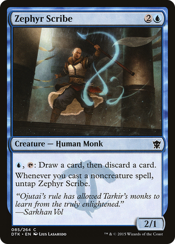{C} Zephyr Scribe [Dragons of Tarkir][DTK 085]