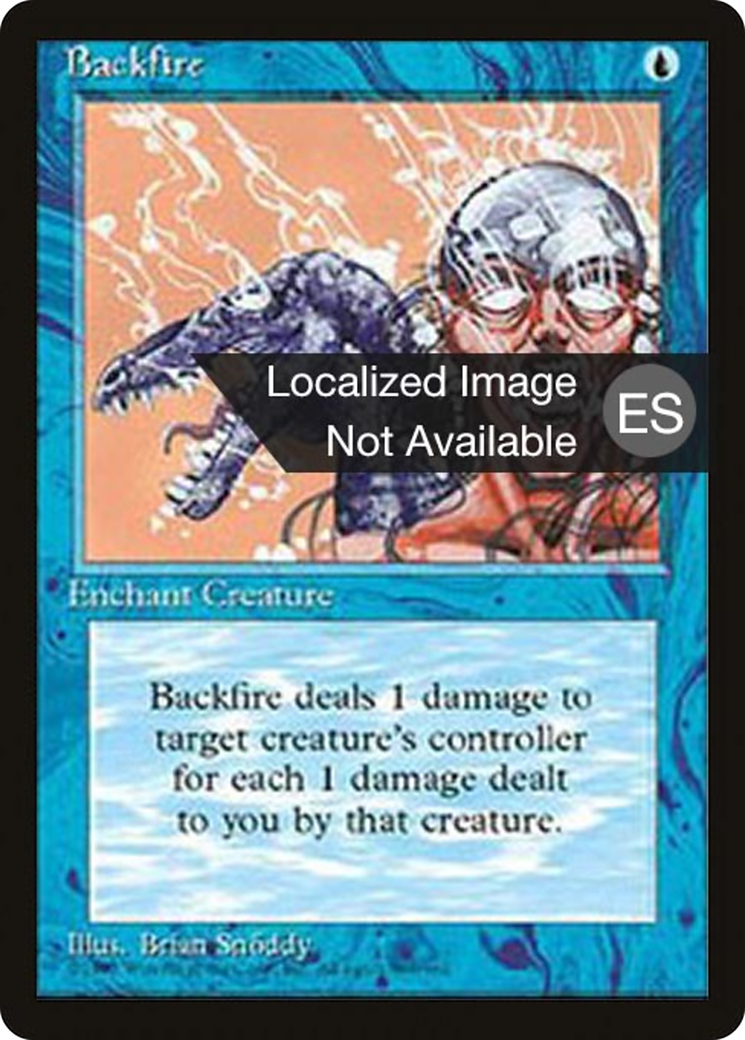 {F} Backfire [Fourth Edition (Foreign Black Border)][FBB 4ED 062]