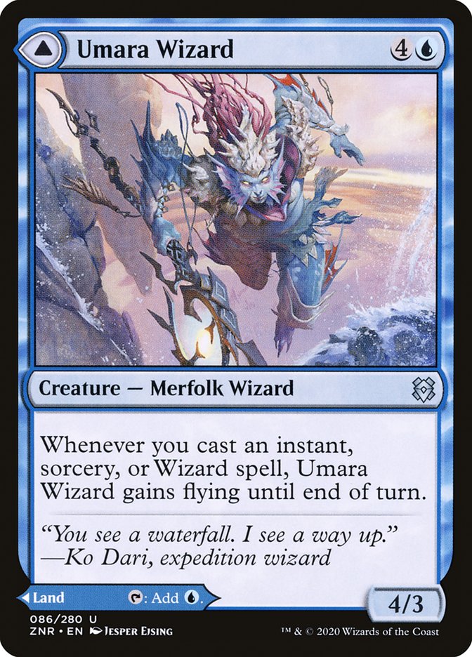 {C} Umara Wizard // Umara Skyfalls [Zendikar Rising][ZNR 086]
