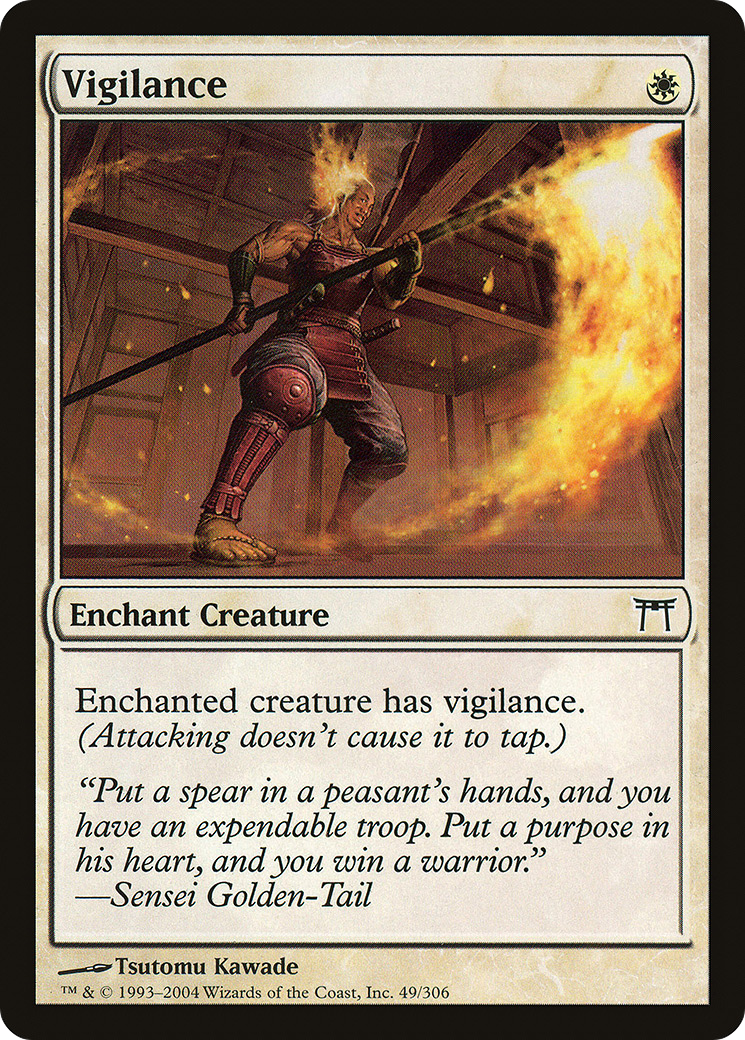 {C} Vigilance [Champions of Kamigawa][CHK 049]