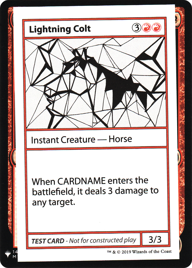 {R} Lightning Colt [Mystery Booster Playtest Cards][CON CMB1 057]
