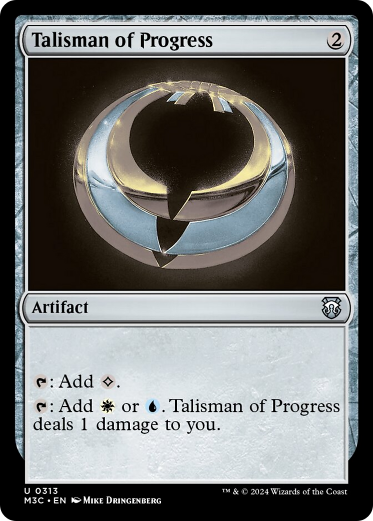 {C} Talisman of Progress (Ripple Foil) [Modern Horizons 3 Commander][RPF M3C 313]