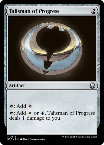{C} Talisman of Progress (Ripple Foil) [Modern Horizons 3 Commander][RPF M3C 313]