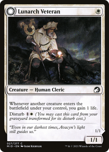 {C} Lunarch Veteran // Luminous Phantom [Innistrad: Midnight Hunt][MID 027]