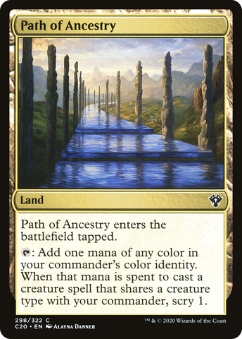 {C} Path of Ancestry [Commander 2020][C20 298]