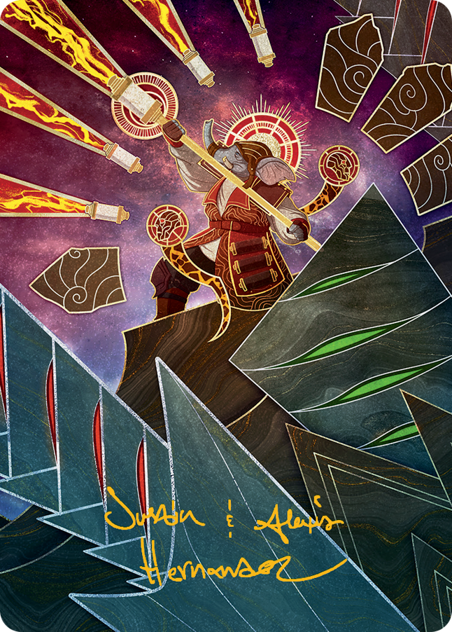{A} Quintorius, Loremaster Art Card (63) (Gold-Stamped Signature) [March of the Machine Art Series][GS AMOM 063]