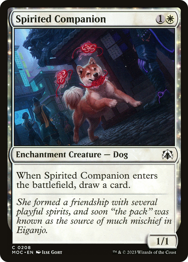{C} Spirited Companion [March of the Machine Commander][MOC 208]