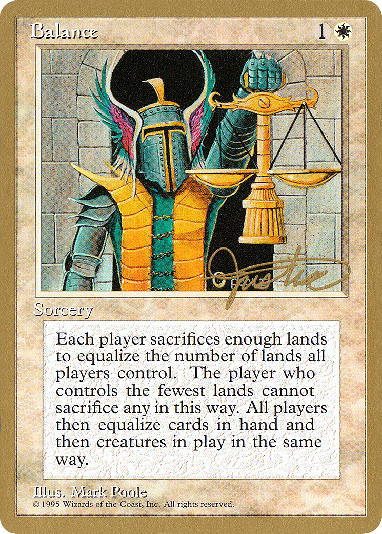 {R} Balance (Mark Justice) [Pro Tour Collector Set][GB PTC MJ6]